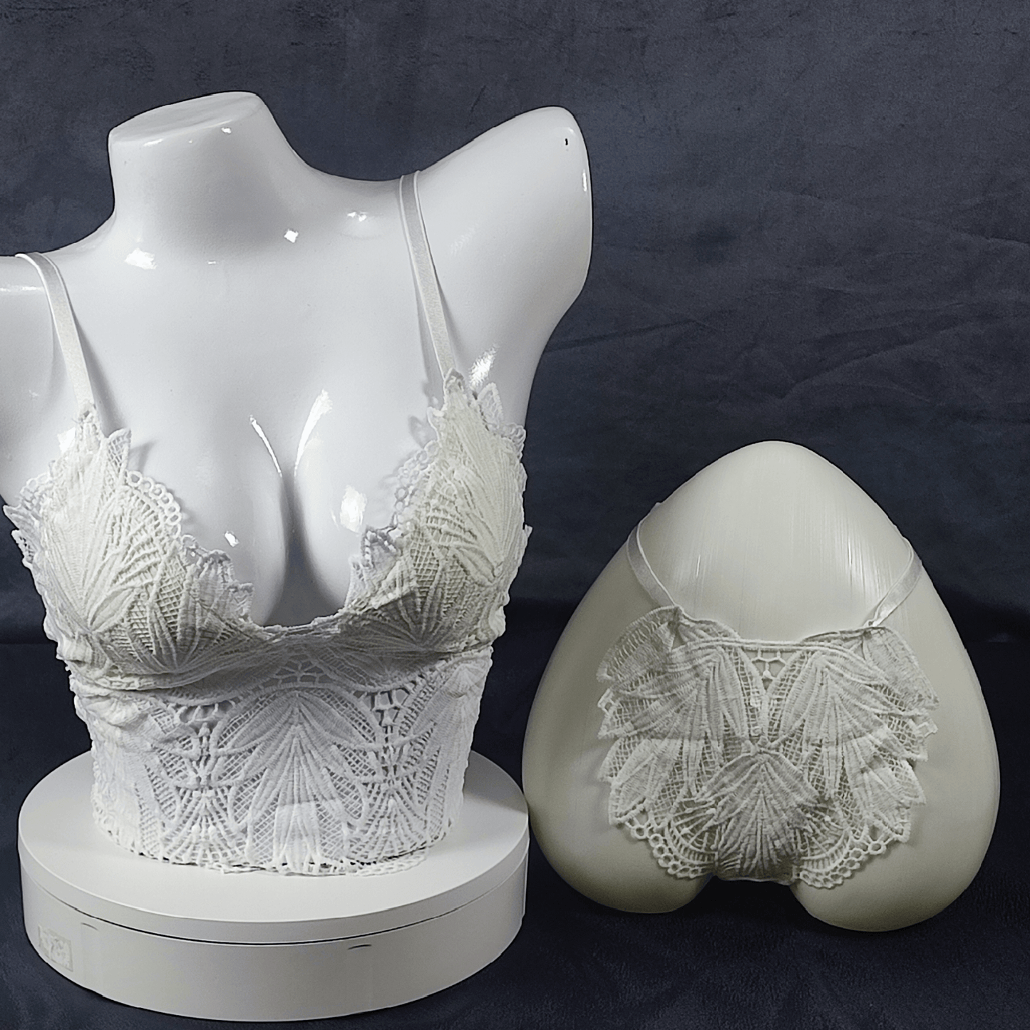 Ethereal Bloom Lingerie Set | Color: White | Size: S/M | Bra style: Bralette