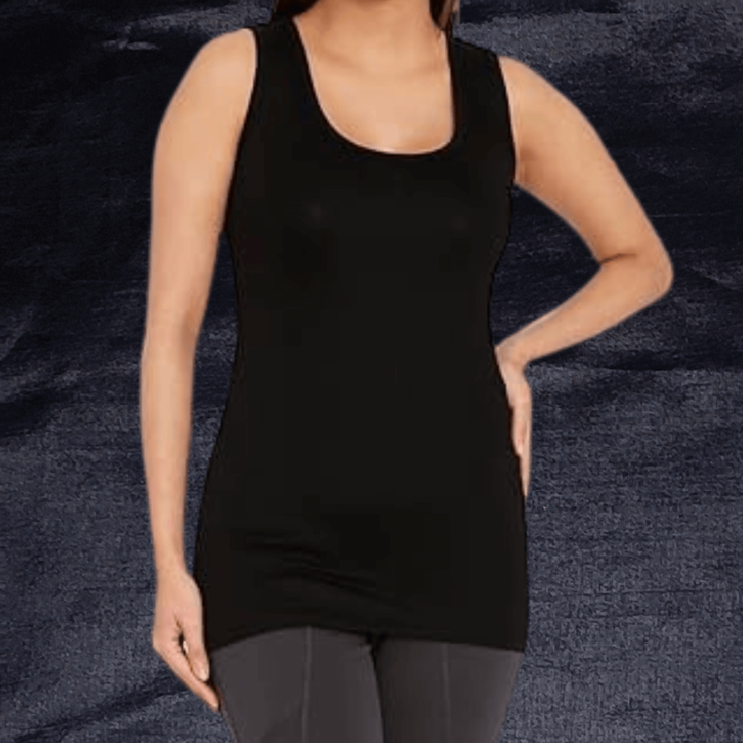 FlexFit Camisole - Non Padded | Color: Black | Size: Free | Fabric: Lycra