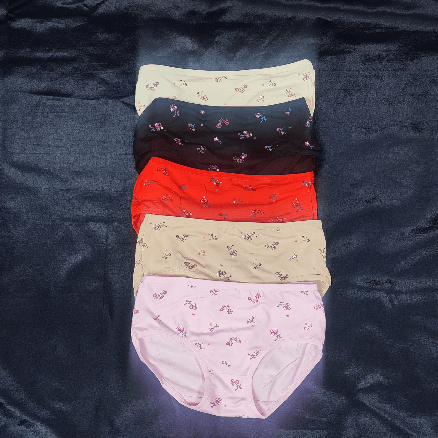 Pack of 5 Floral Bliss Panties - Preteen (Random Colors)