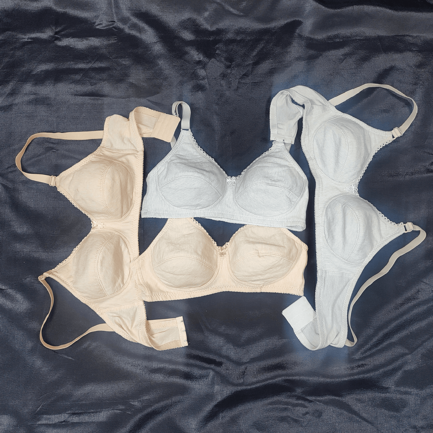 Hosiery Light Padded Bra | Color: Ivory | Size: 36 |