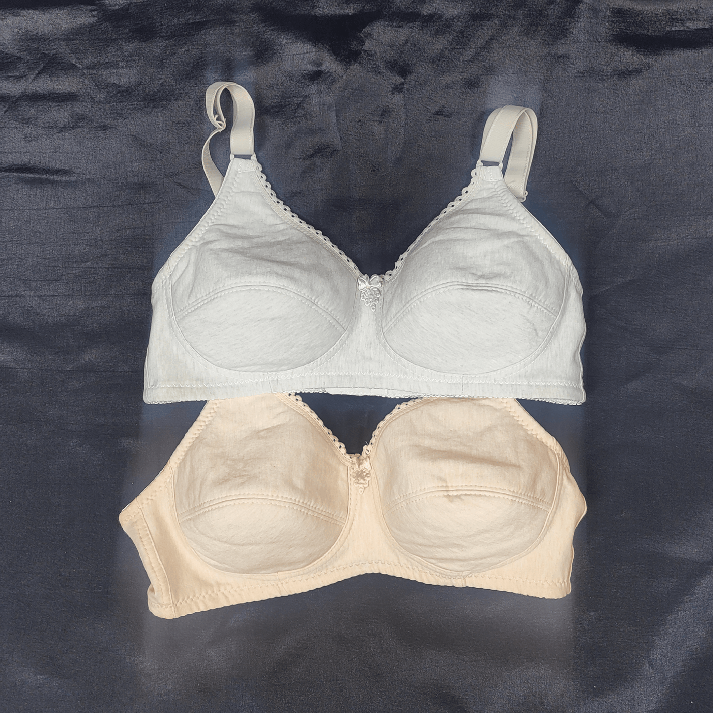Hosiery Light Padded Bra | Color: Ivory | Size: 36 |