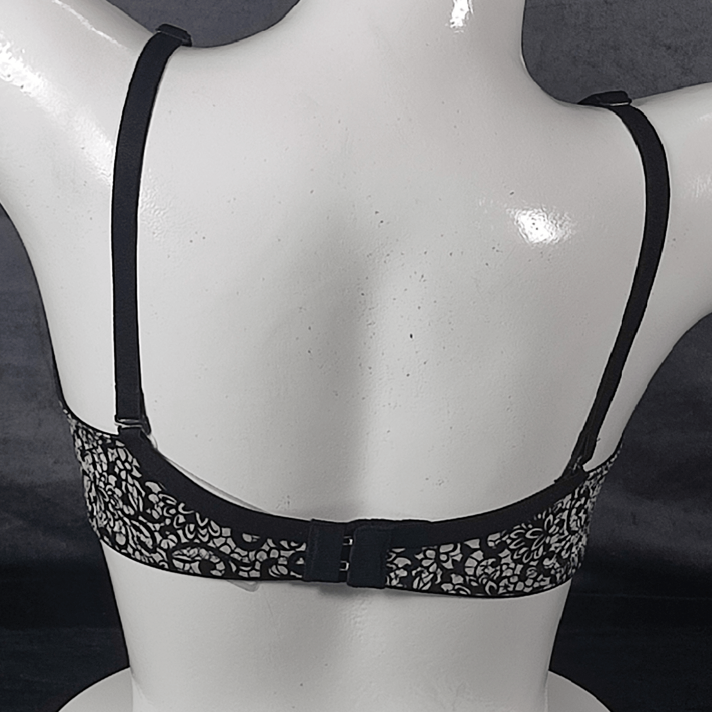 Dark Blossom Padded Bra | Color: Black | Size: 32 | Cup size: B