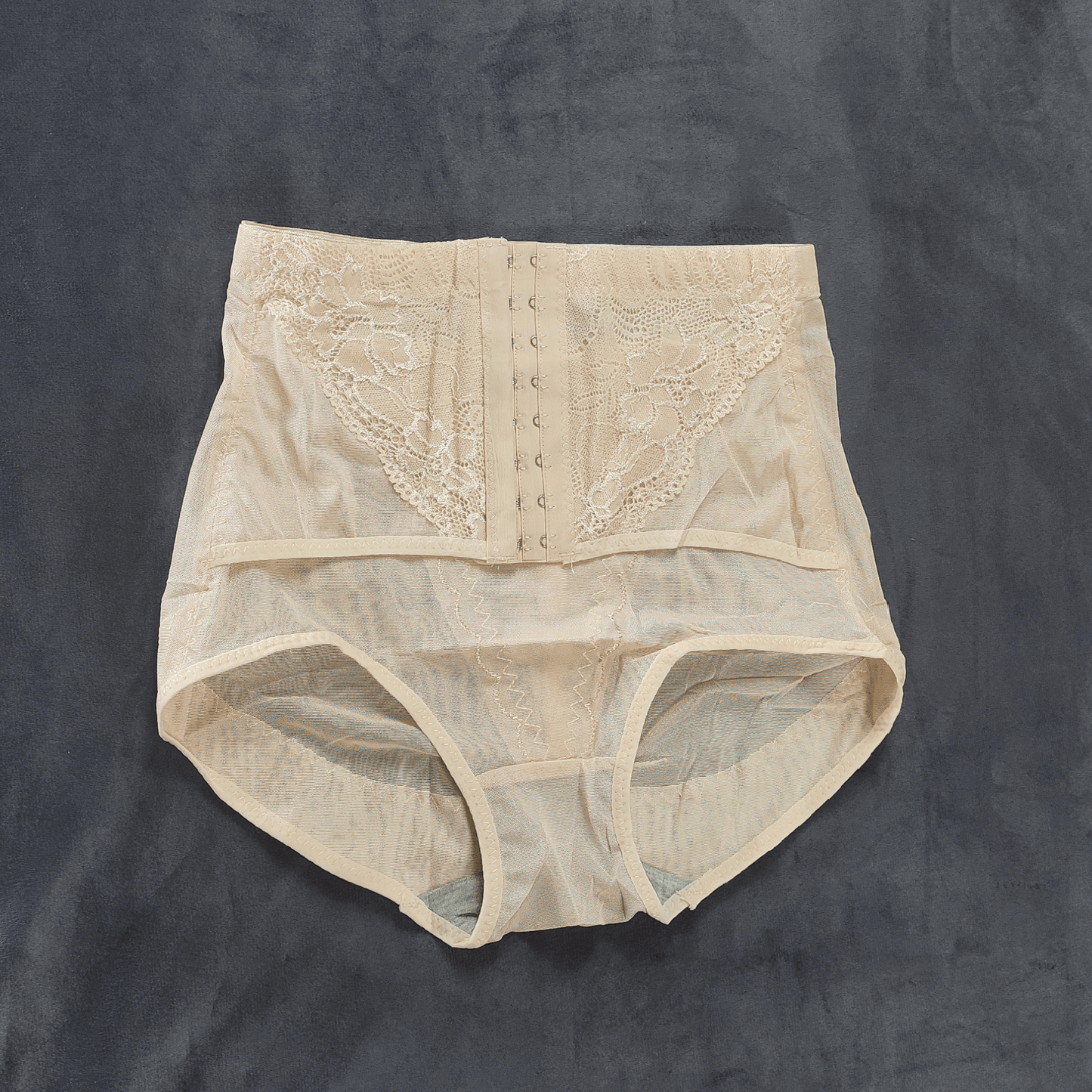 LuxeCurve Lace Shaping Panty | Color: Beige | Size: Free |