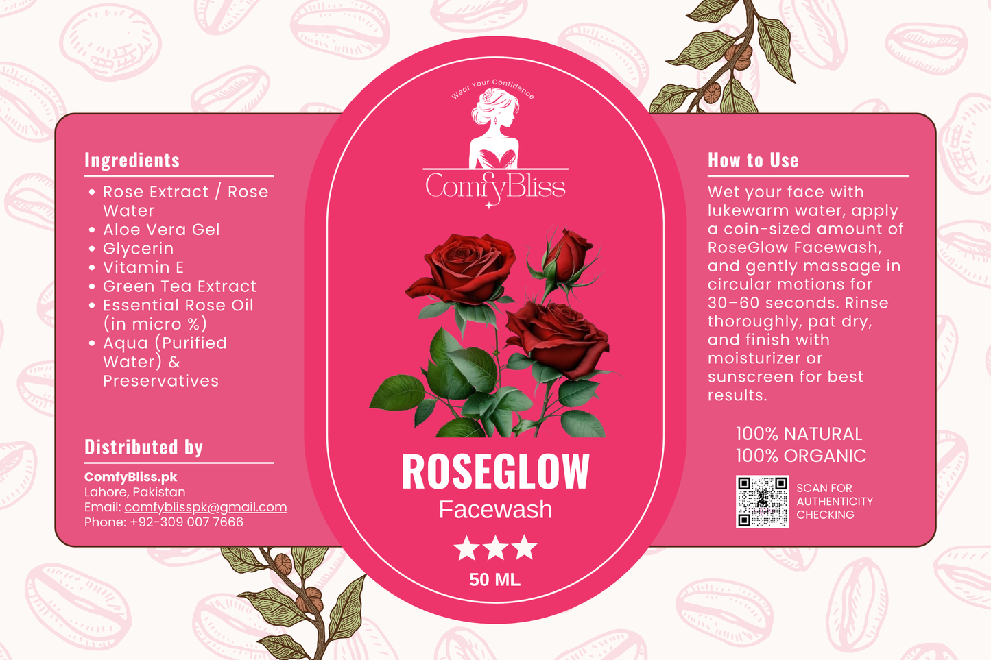 RoseGlow Facewash – Cleanse, Hydrate & Reveal Naturally Radiant Skin