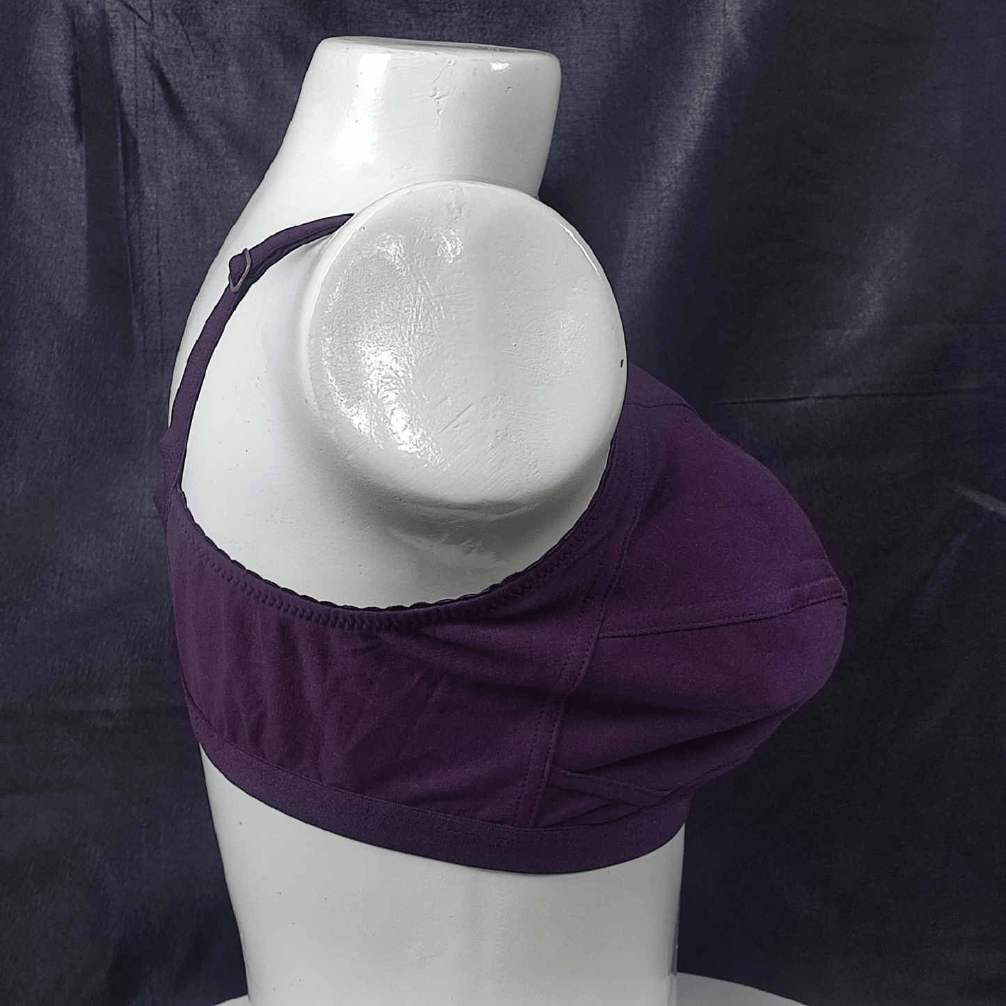 SoftEase Hosiery Bra | Color: Purple | Size: 32 |