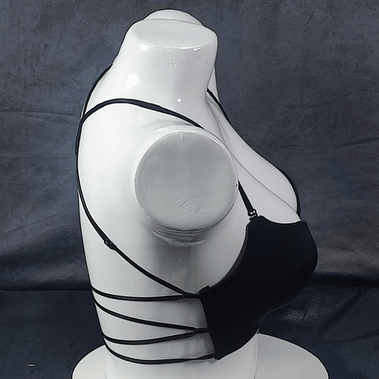 Bold Breeze Front - Open Bra (Black) - Bra - ComfyBliss