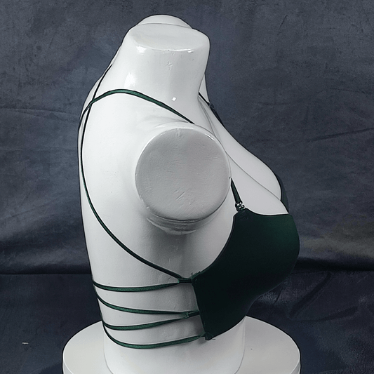 Bold Breeze Front - Open Bra (Emerald Green) - Bra - ComfyBliss