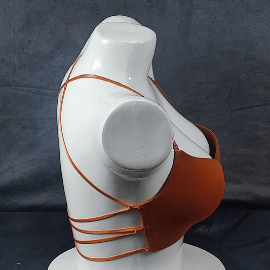 Bold Breeze Front - Open Bra (Rust) - Bra - ComfyBliss