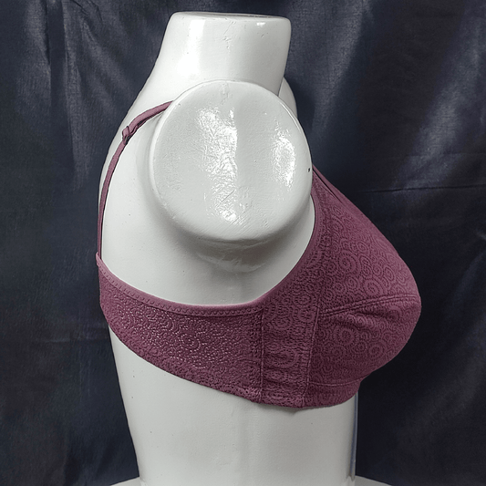 Breathable Lace Fit Bra (Purple Seduction) - Bra - ComfyBliss