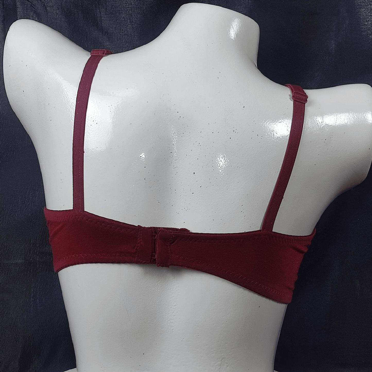 Embroidered Comfort Bra (Midnight Plum) - Bra - ComfyBliss