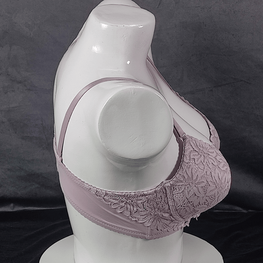 Floral Elegance Padded Bra (Lilac Heat) - Bra - ComfyBliss