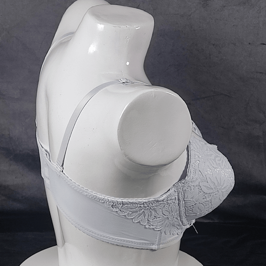 Floral Elegance Padded Bra (Midnight Ice) - Bra - ComfyBliss