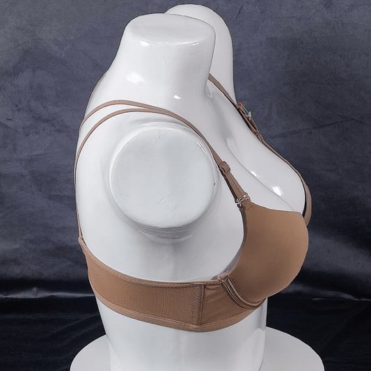 Front - Open Padded Bra (Mocha Desire) - Bra - ComfyBliss