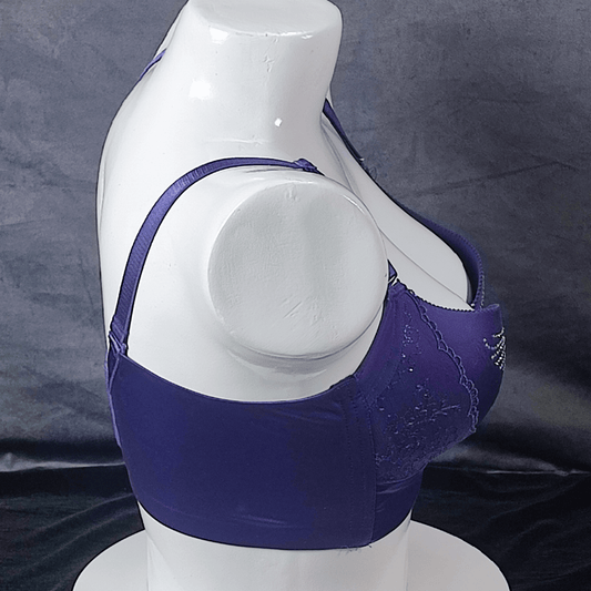 Glamour Shine Padded Bra (Velvet Blaze) - Bra - ComfyBliss