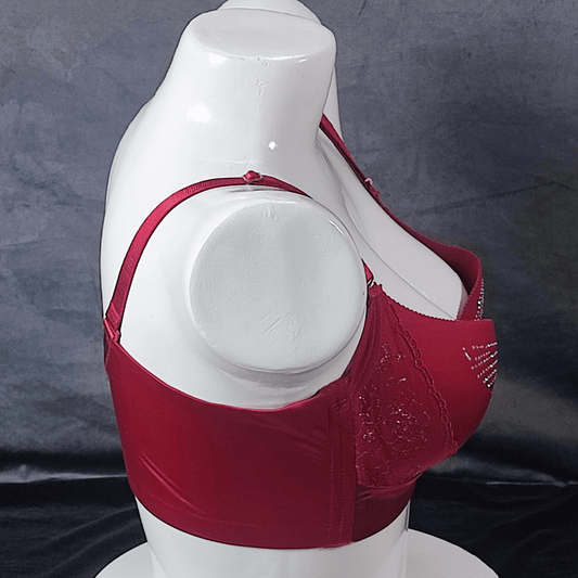 Glamour Shine Padded Bra (Wicked Plum) - Bra - ComfyBliss