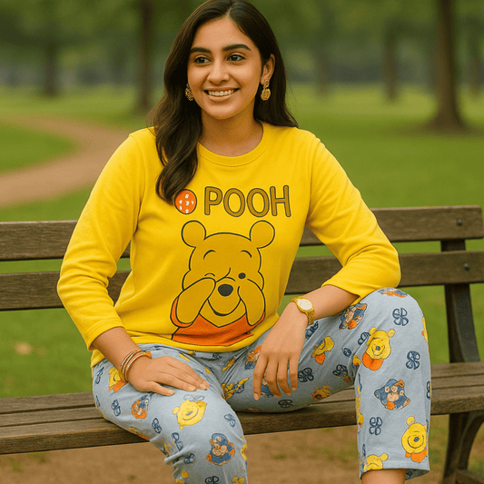 Honey Hug Pajama Set - Nighties - ComfyBliss