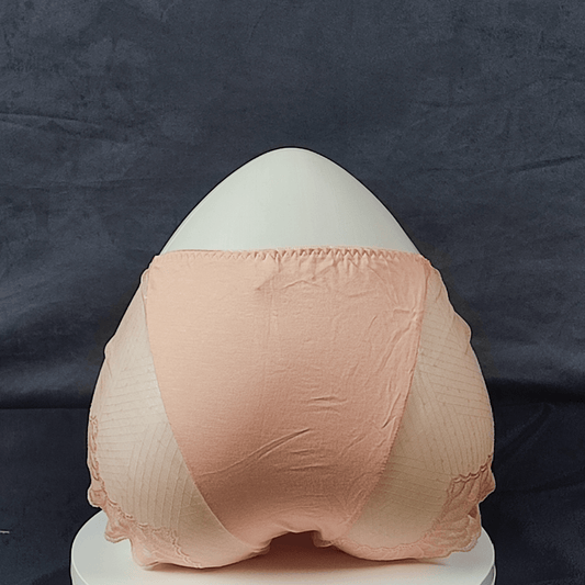 LaceWhisper Panties (Nude Envy) - High - Waist Panties - ComfyBliss