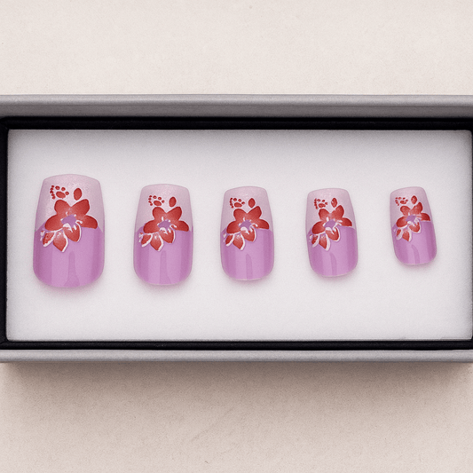 Lavender Bloom – Press - On Nail Set - Accessories - ComfyBliss