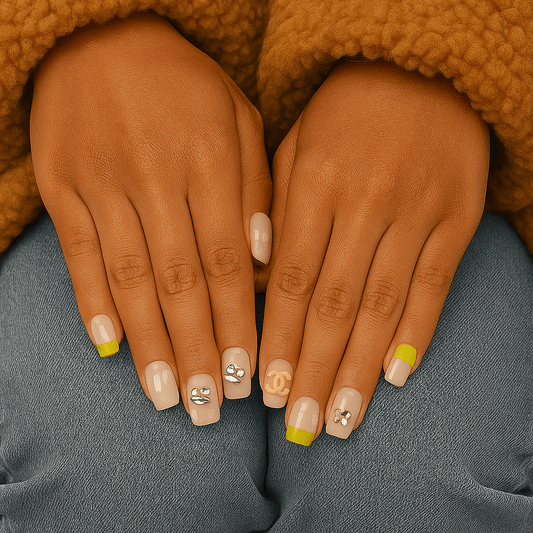 Lemon Pop Luxe – Press - On Nail Set - Accessories - ComfyBliss