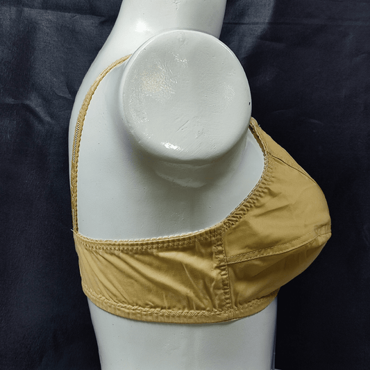 Light Lawn Cotton Bra (Seductive Sand) - ComfyBliss