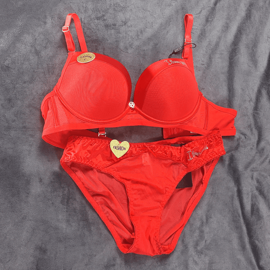 LoveWhisper Set (Crimson Obsession) - Bra - ComfyBliss