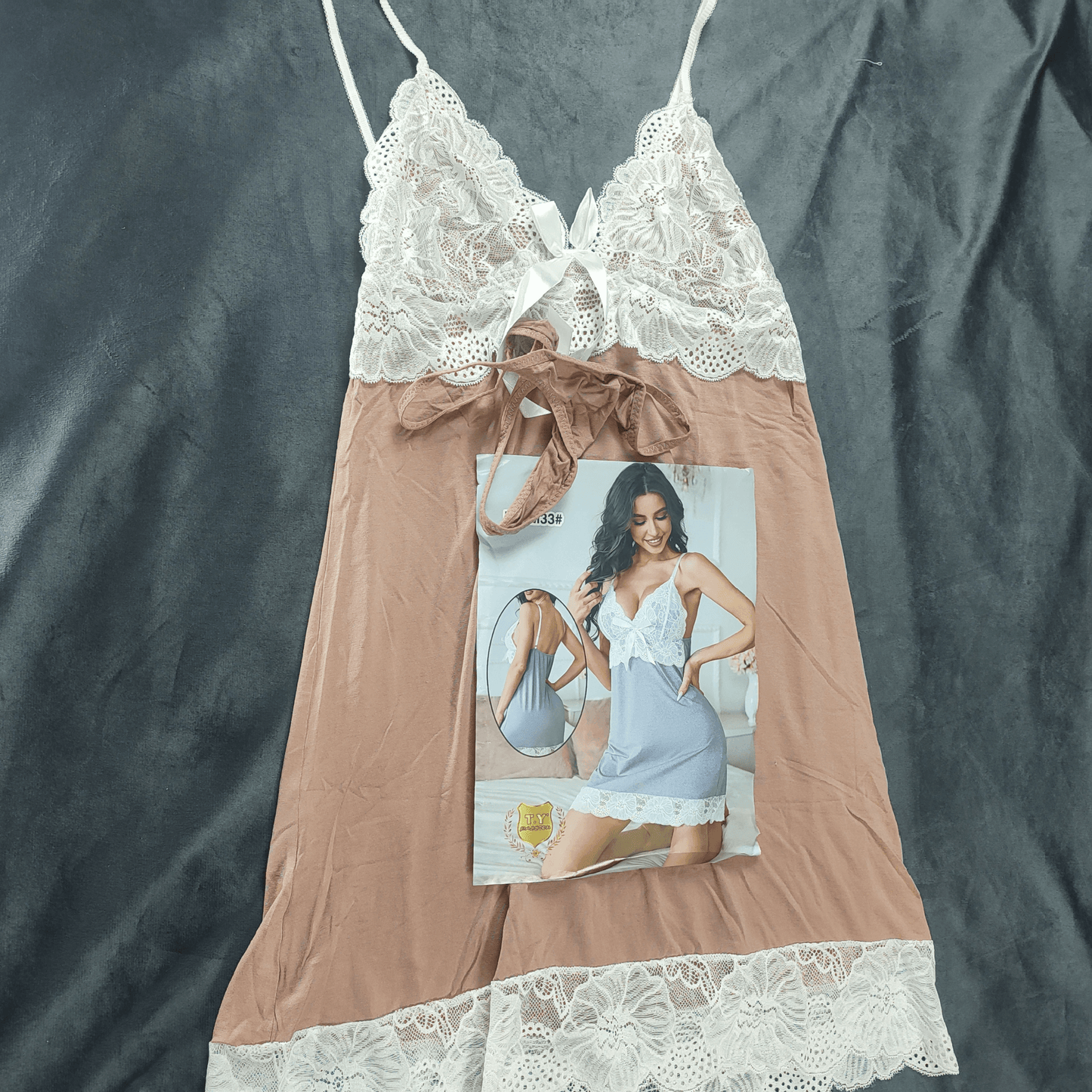 Luna Lace Nightdress - Camisoles & Shorts - ComfyBliss