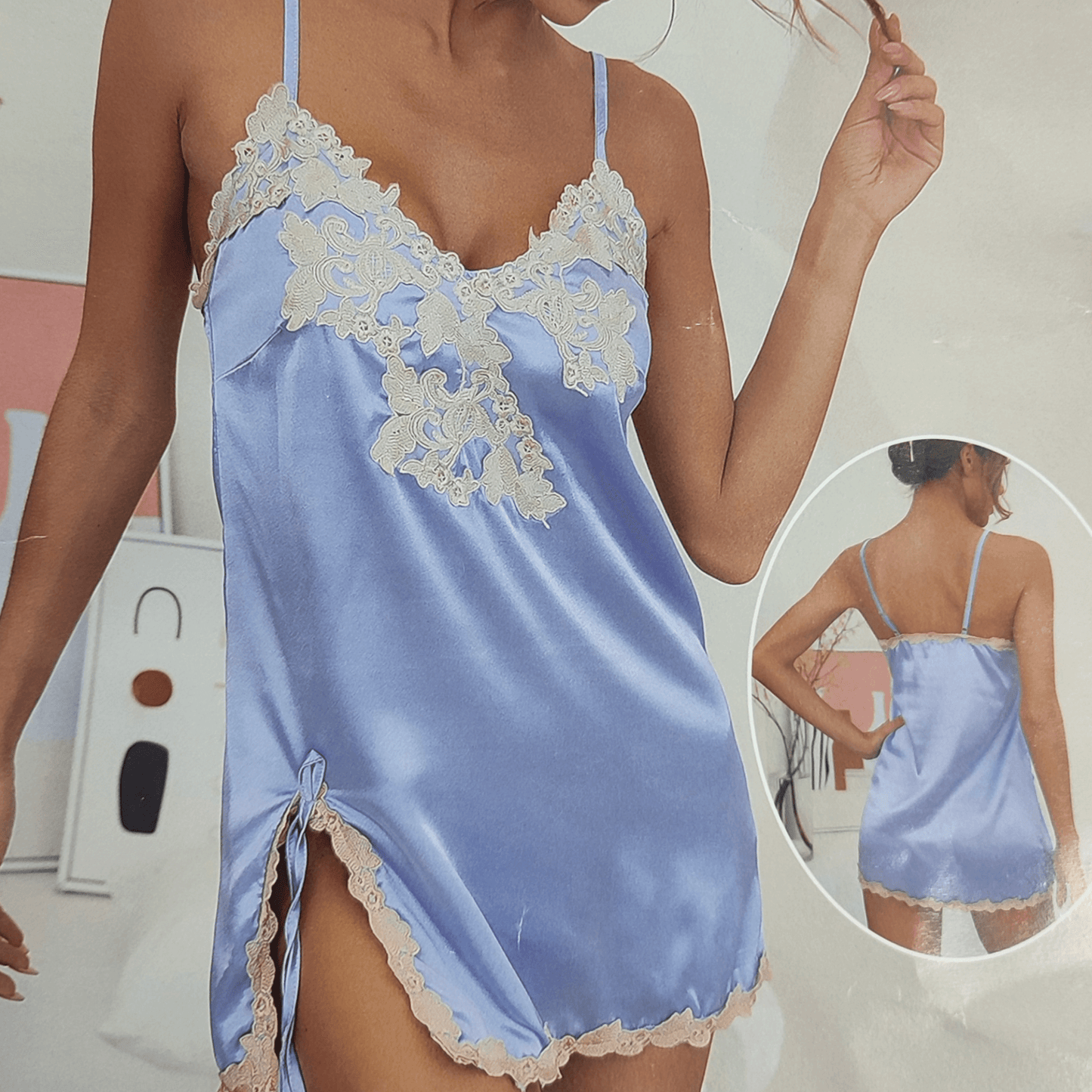Moonlit Bloom Nightdress - Camisoles & Shorts - ComfyBliss