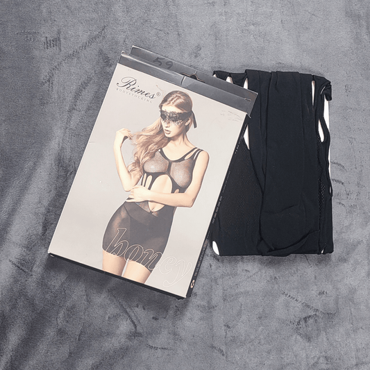 Noir Mesh Bodysuit - Nighties - ComfyBliss