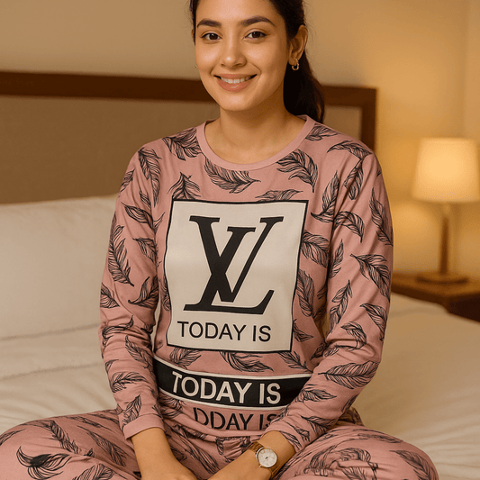 Pink Noir Pajama Set - Nighties - ComfyBliss