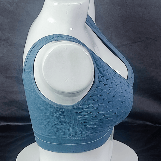 PowerFit Wireless Bra (Cardio Blue) - Bra - ComfyBliss