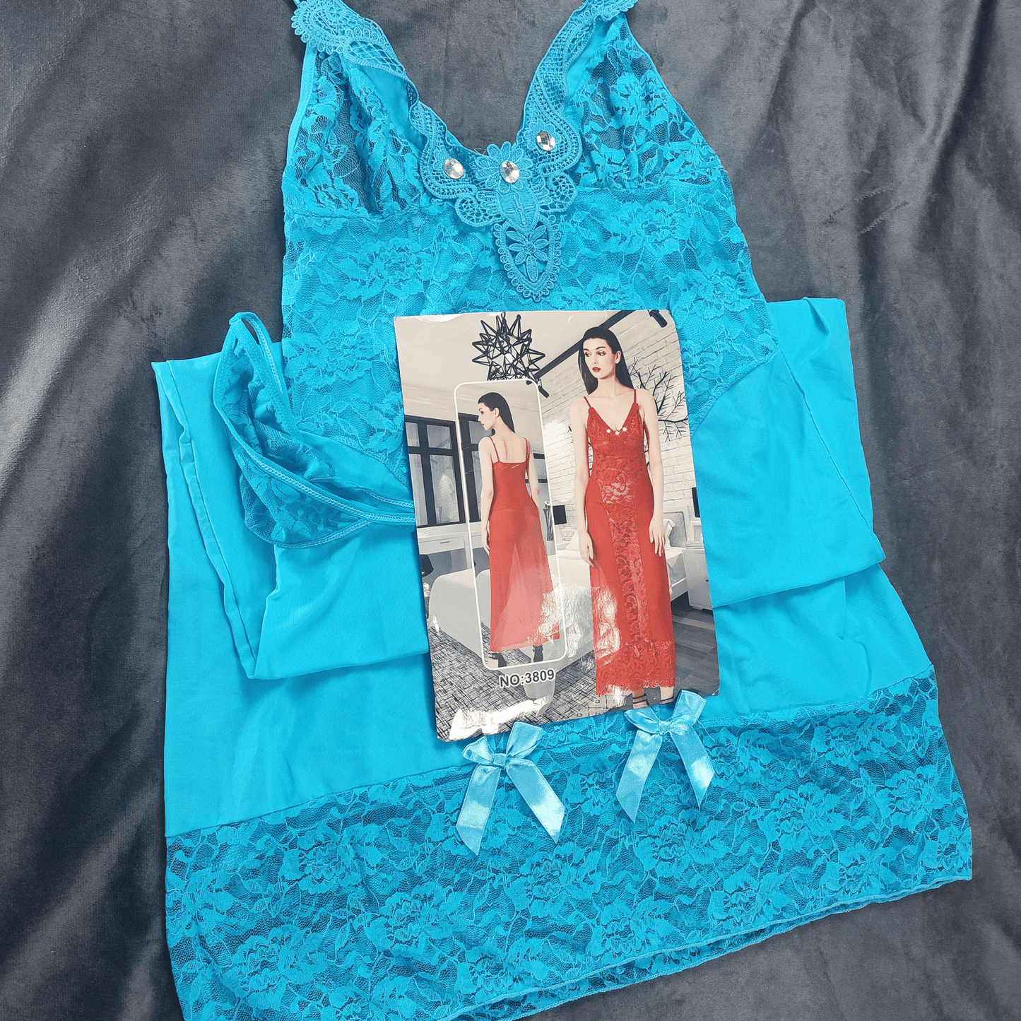 Scarlet Symphony Nightdress - Nightgowns - ComfyBliss