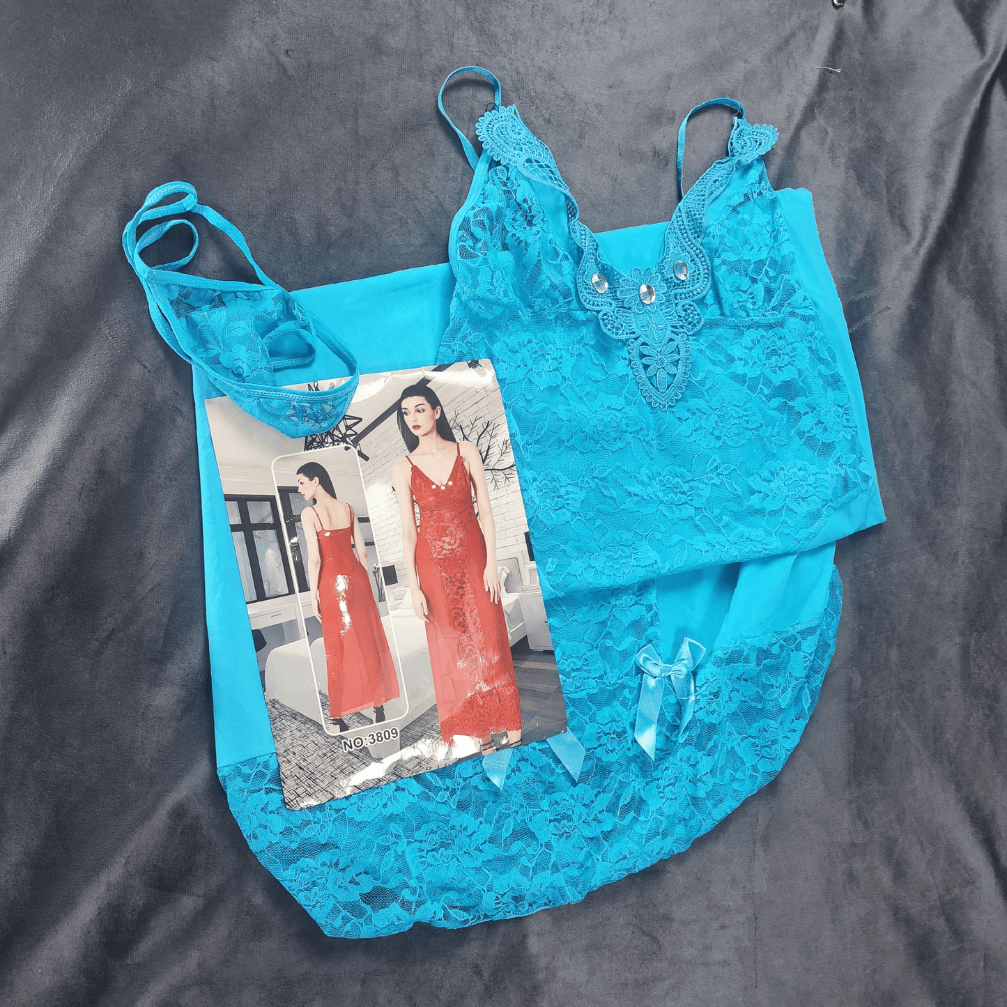 Scarlet Symphony Nightdress - Nightgowns - ComfyBliss