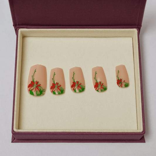 Scarlet Vine – Press - On Nail Set - Accessories - ComfyBliss