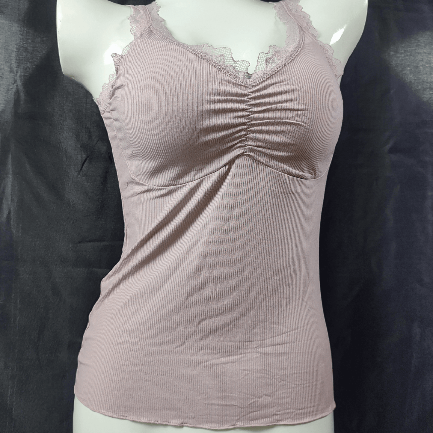 Soft Lace Camisole - Padded - Removeable (Fatal Bloom) - Camisoles & Shorts - ComfyBliss