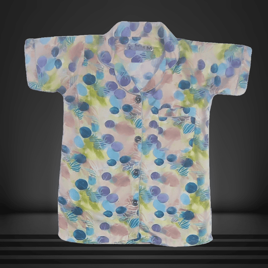 Soft Linen Multicolor Night Suit - Nighties - ComfyBliss