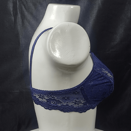 Soft Net Lace Bra (Dark Siren Navy) - Bra - ComfyBliss