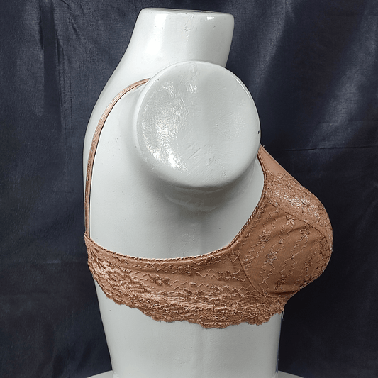 Soft Net Lace Bra (Dominant Dune) - Bra - ComfyBliss