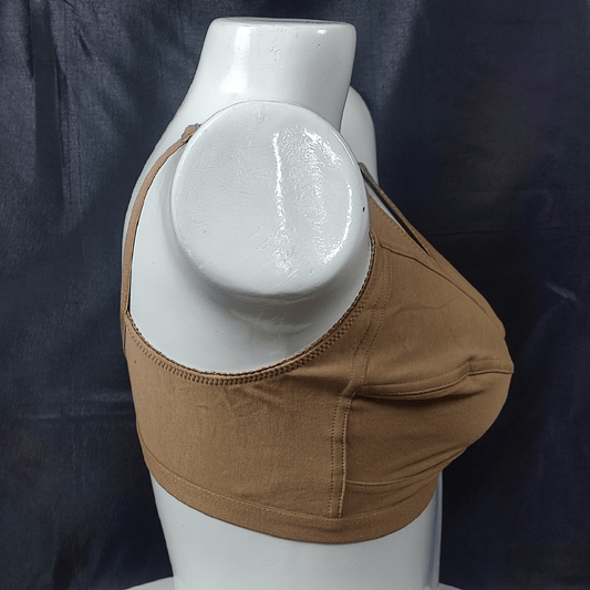 SoftEase Hosiery Bra (Brown Lust) - Bra - ComfyBliss