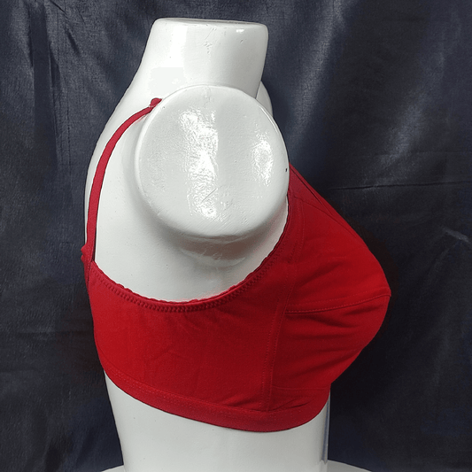 SoftEase Hosiery Bra (Red Heat) - Bra - ComfyBliss