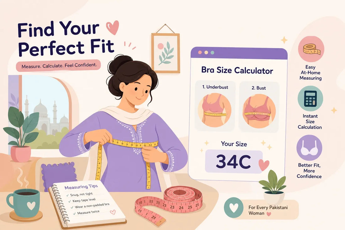 How to use a bra size chart calculator at home: measuring tips for Pakistani women