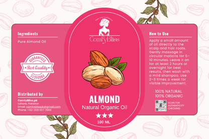 Almond Natural Organic Oil – Pure Nourishment for Stronger, Healthier Hair