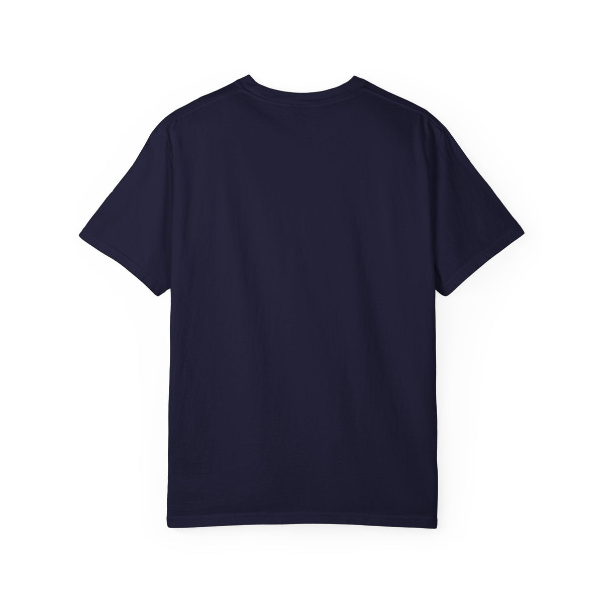 BAS CHILL KARO navy unisex T-shirt by ComfyBliss, plain back, completely plain back