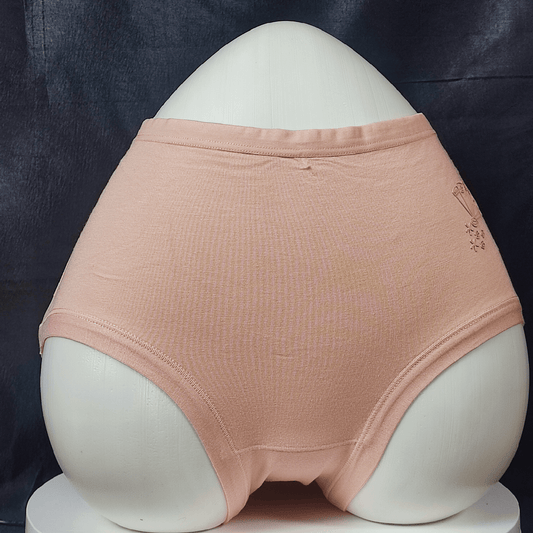 Blush Cotton Panty | Color: Peach | Size: L |
