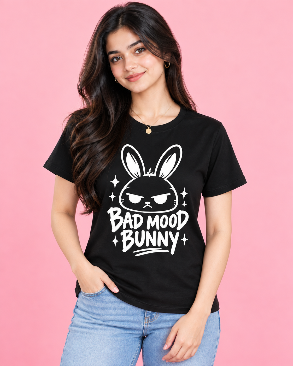 BAD MOOD BUNNY Women's T-Shirt