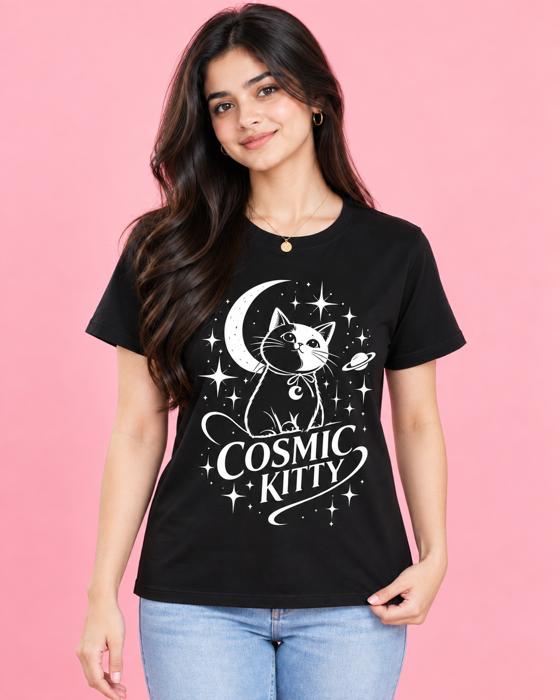 COSMIC KITTY Women's T-Shirt