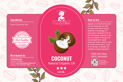 Coconut Natural Organic Oil – Deep Nourishment for Stronger, Healthier Hair