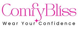 Logo of ComfyBliss, showcasing a stylish and vibrant design in pink color.