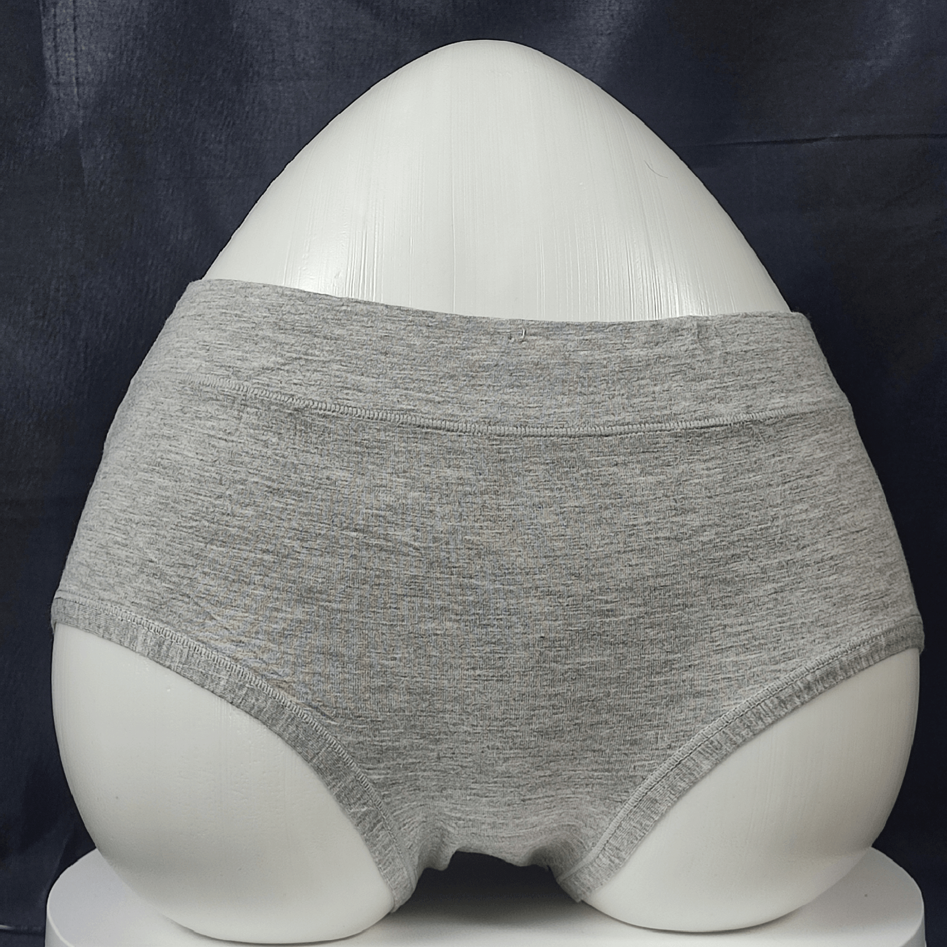Comfy Period Panties | Color: Charcoal Grey | Size: L | Fabric: Cotton