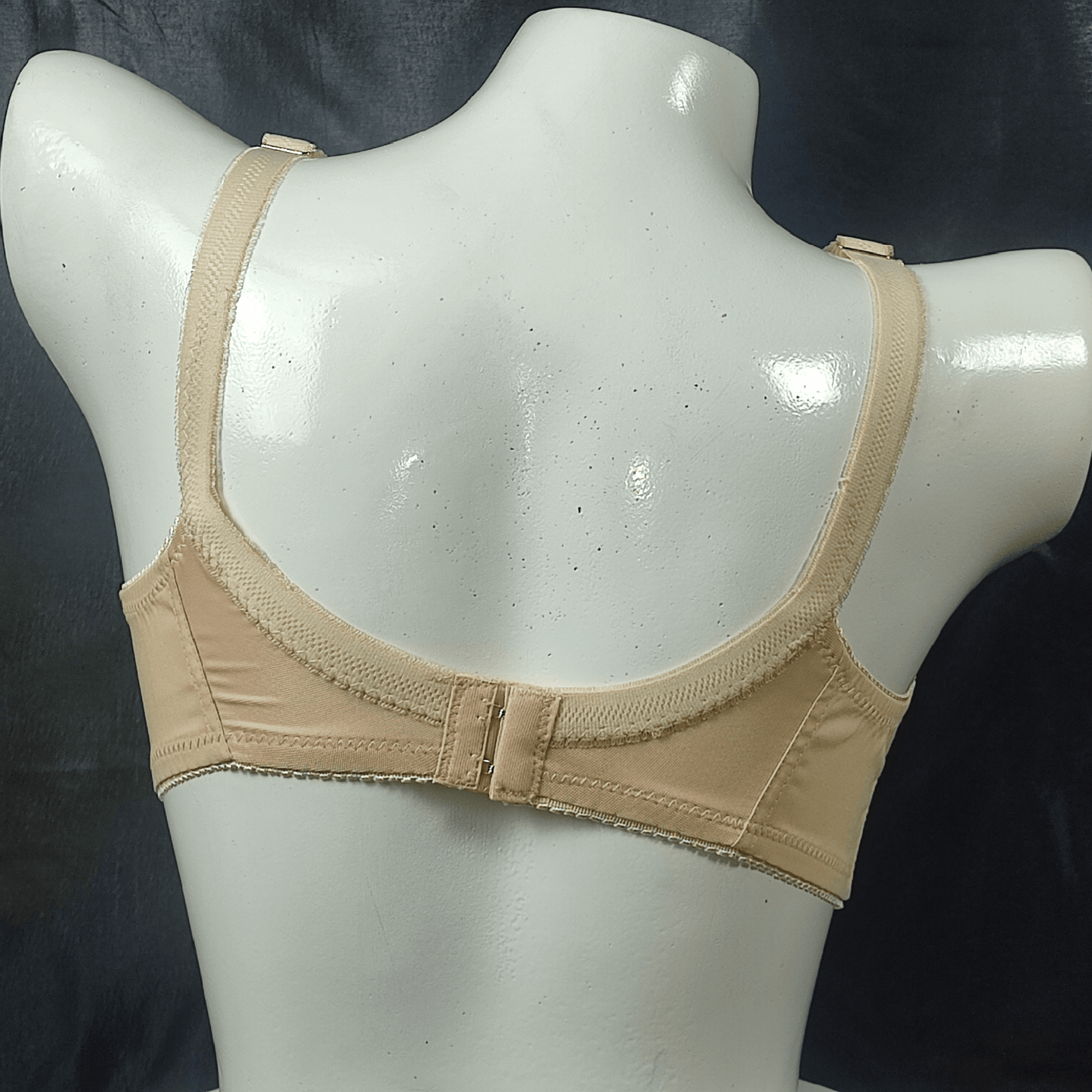 Cotton Bliss Embroidered Bra | Color: Beige | Size: 32 | Fabric: Cotton