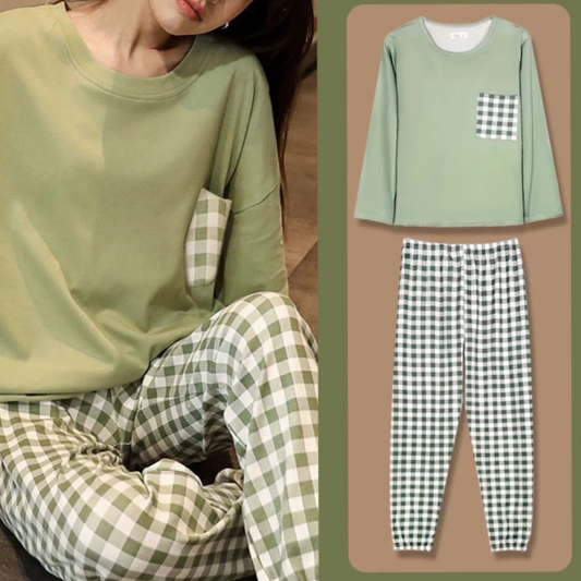 Cozy Check Pajama Set